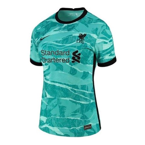 Camiseta Liverpool Segunda equipo Mujer 2020-21 Verde